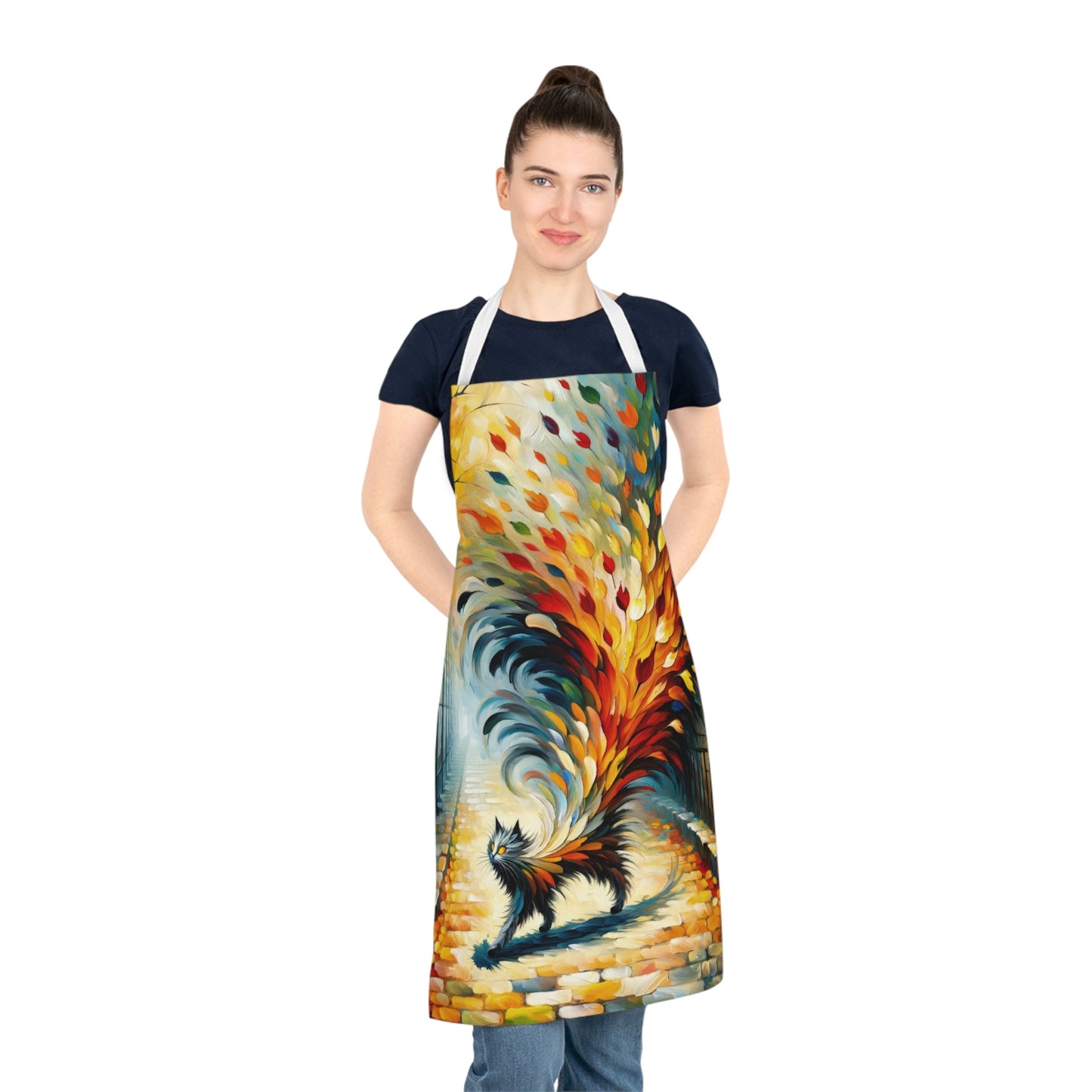 Autumn Whirlwind Escape Adult Apron (AOP) - ATUH.ART