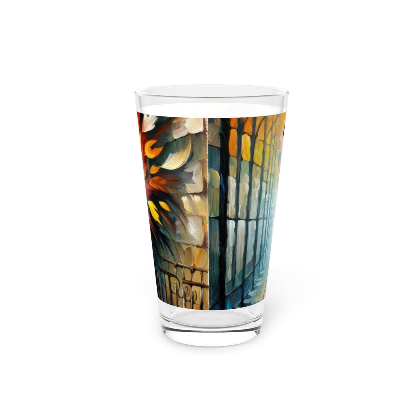 Autumn Whirlwind Escape Pint Glass, 16oz - ATUH.ART