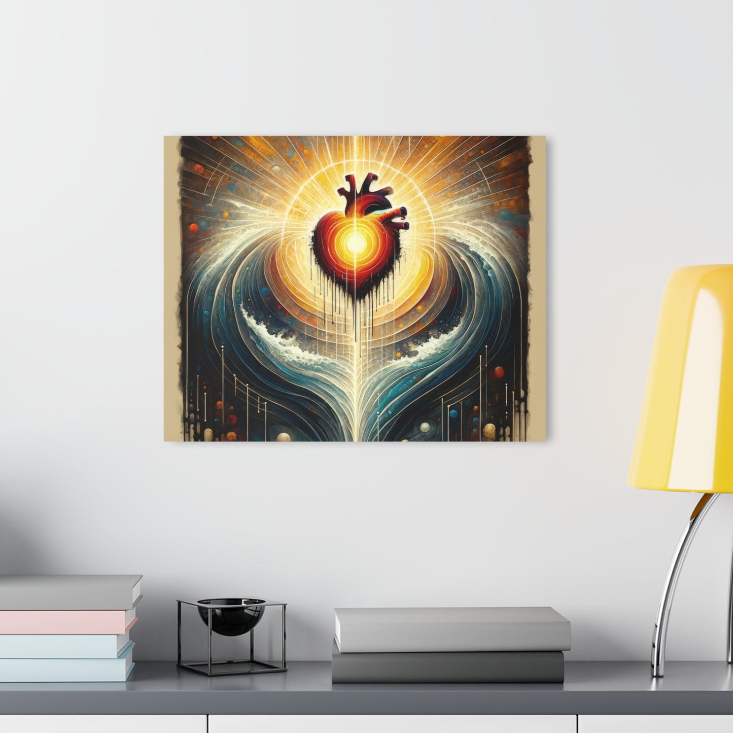 Awakened Heart Waves Acrylic Prints (French Cleat Hanging) - ATUH.ART