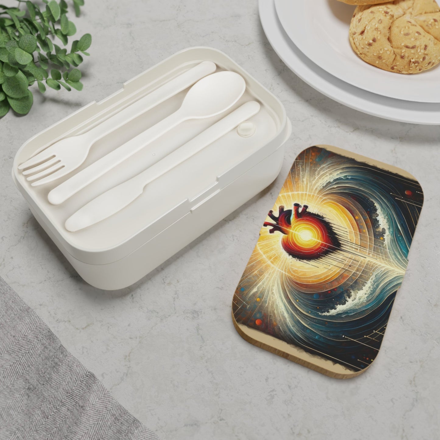 Awakened Heart Waves Bento Lunch Box - ATUH.ART