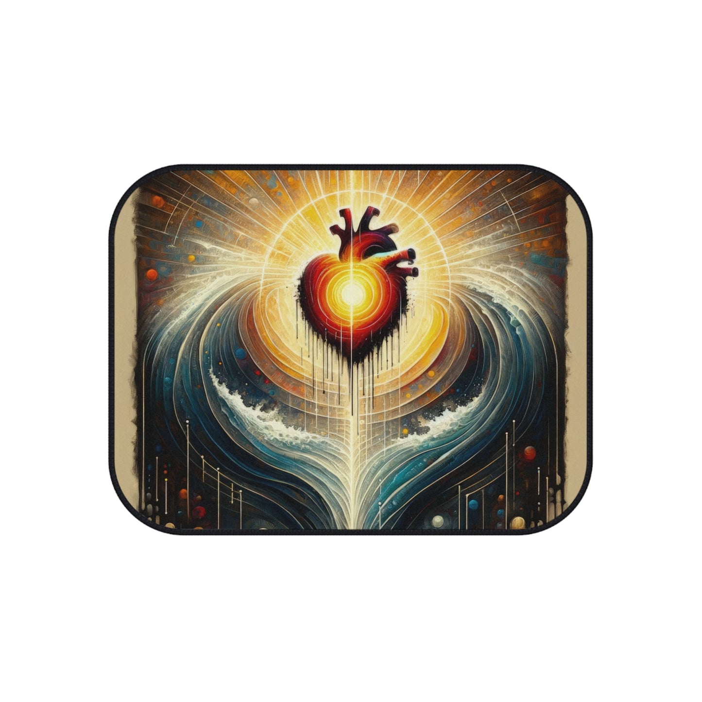 Awakened Heart Waves Car Mats (Set of 4) - ATUH.ART