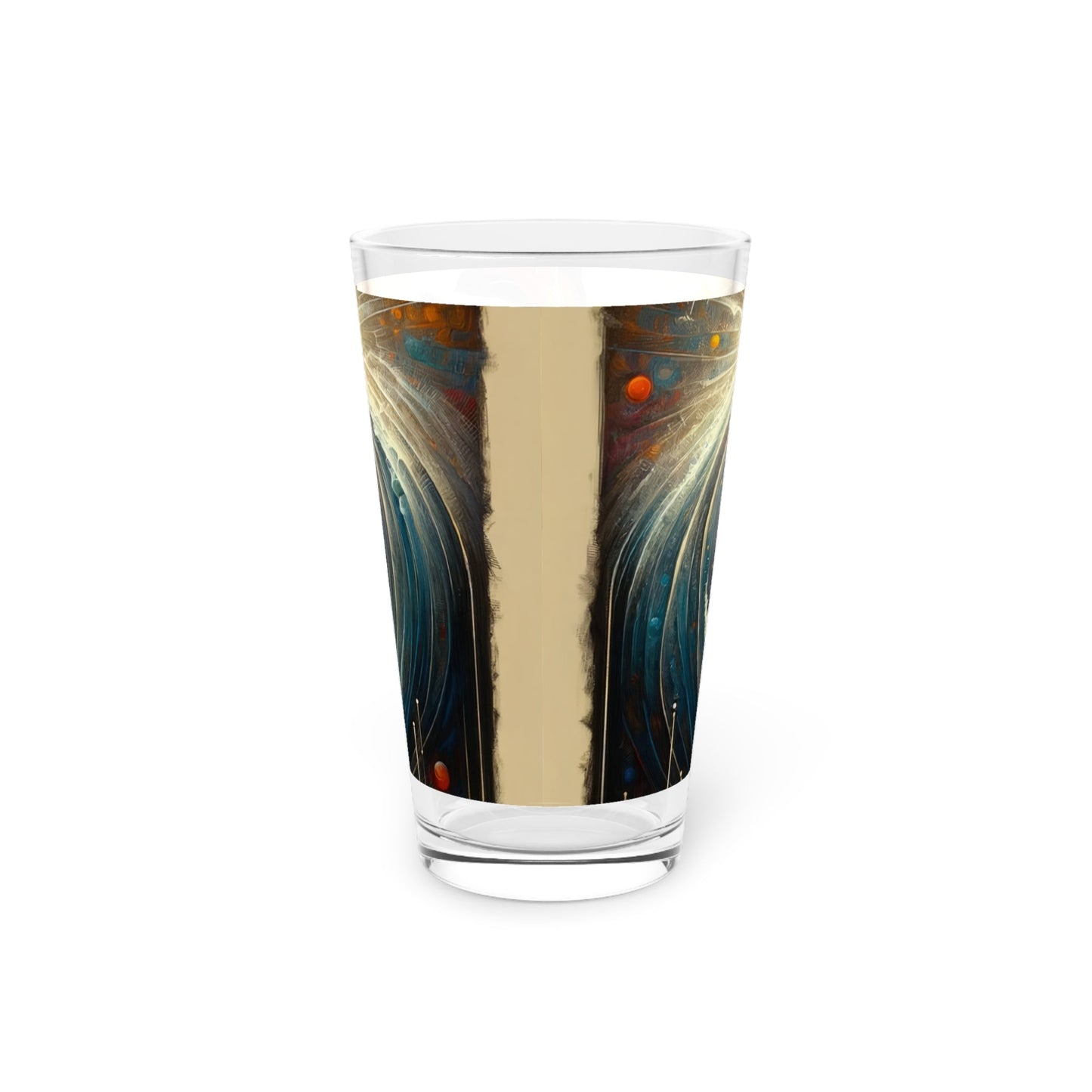 Awakened Heart Waves Pint Glass, 16oz - ATUH.ART