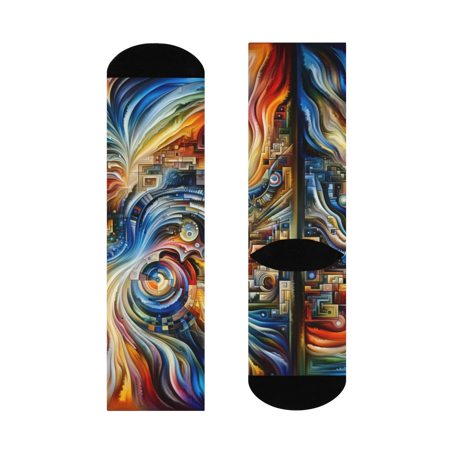 Awakening Spiral Empowerment Cushioned Crew Socks - ATUH.ART