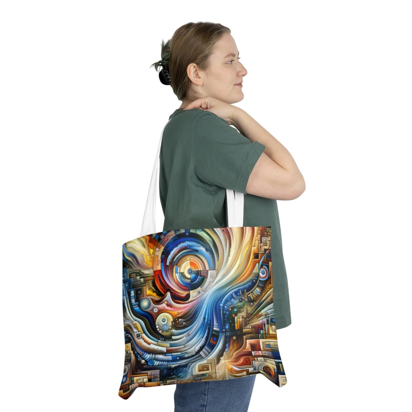 Awakening Spiral Empowerment Shoulder Tote Bag (AOP) - ATUH.ART
