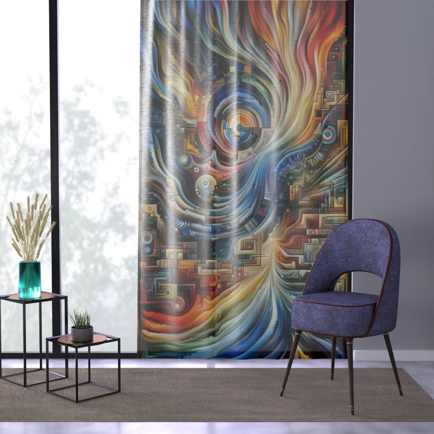 Awakening Spiral Empowerment Window Curtain - ATUH.ART