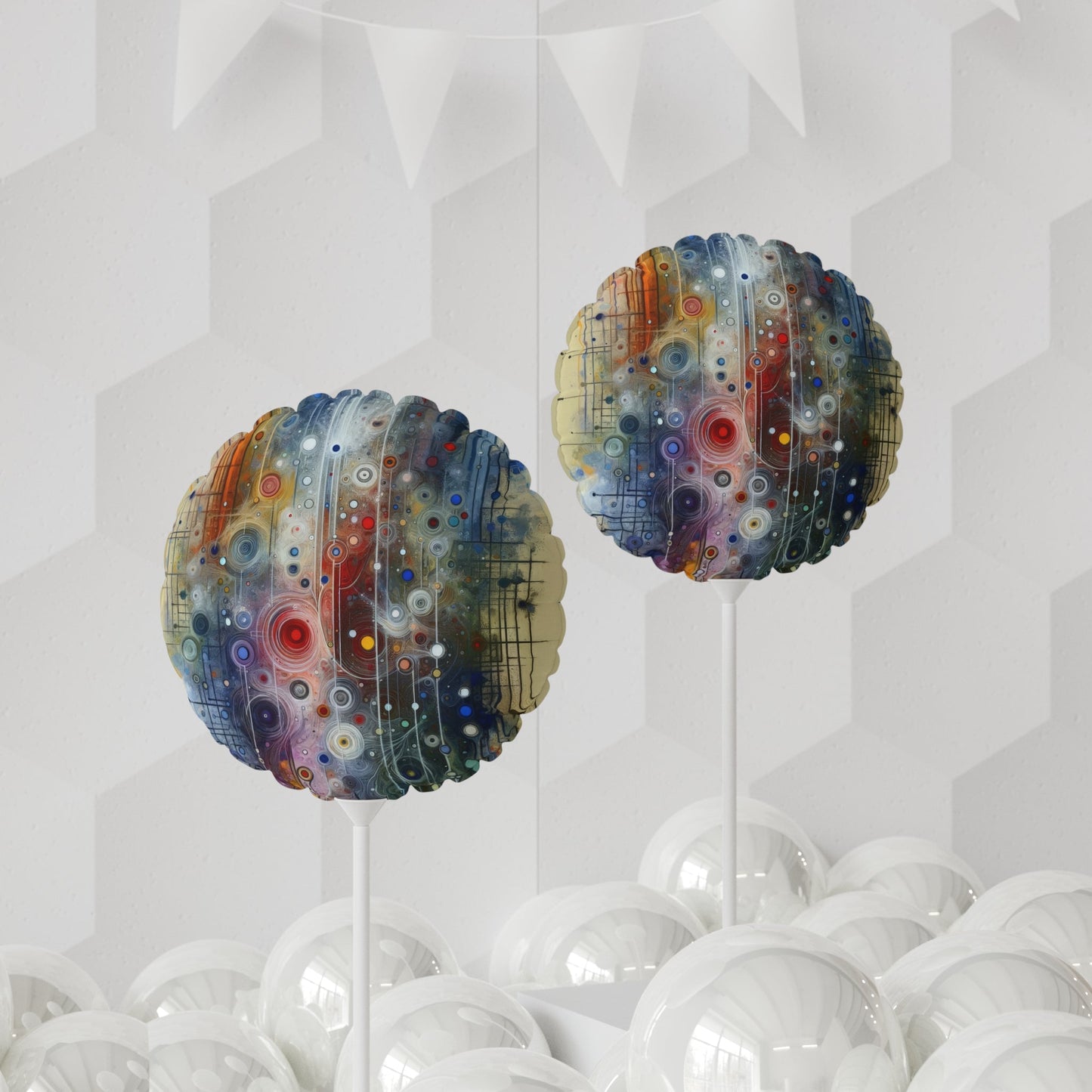 Awakenings Interconnectedness Tachism Balloon (Round and Heart-shaped), 11" - ATUH.ART