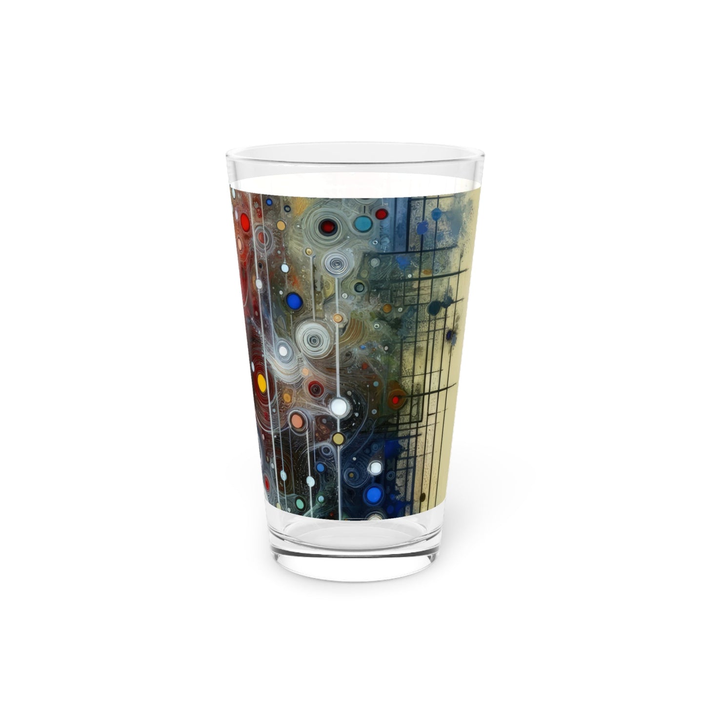Awakenings Interconnectedness Tachism Pint Glass, 16oz - ATUH.ART
