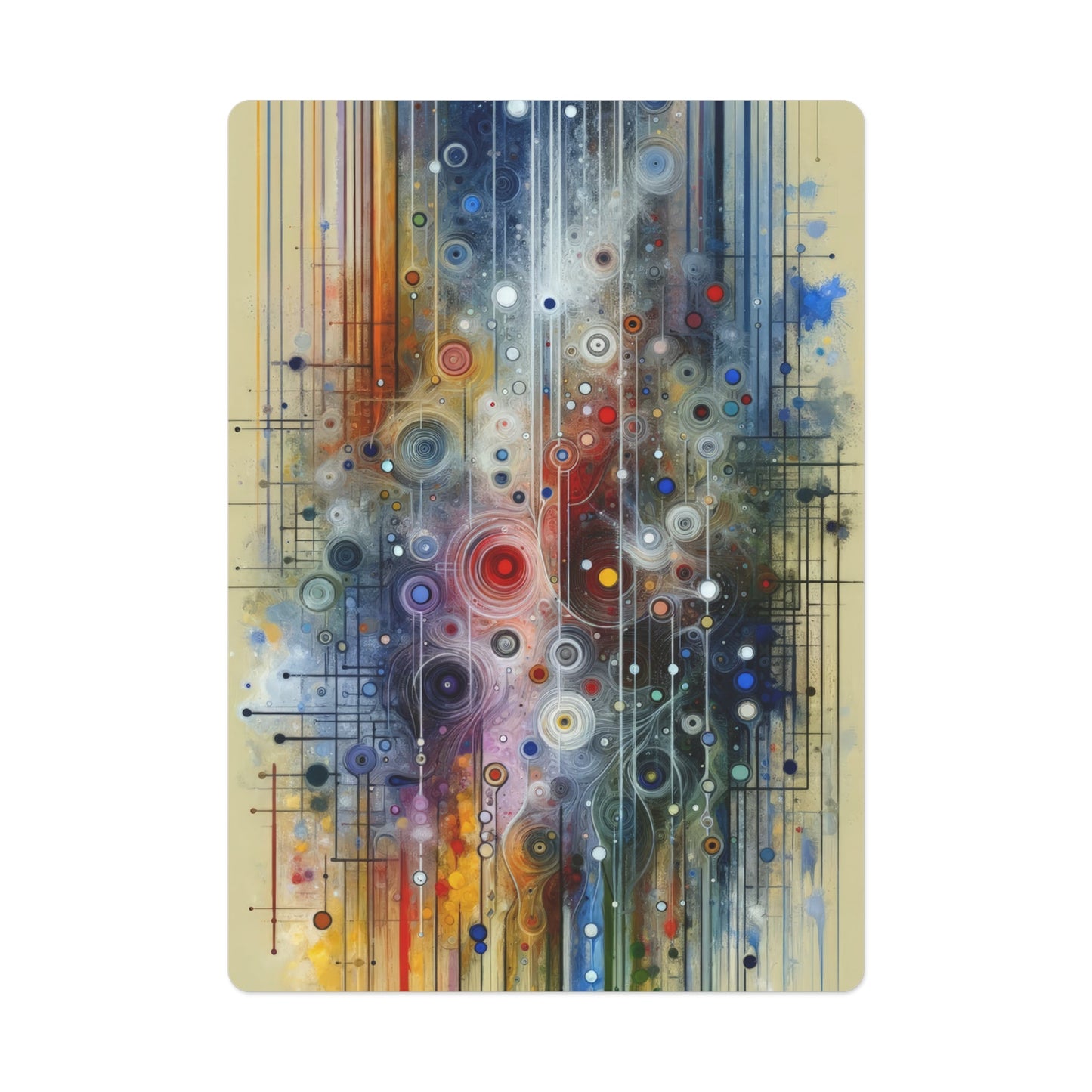 Awakenings Interconnectedness Tachism Poker Cards - ATUH.ART