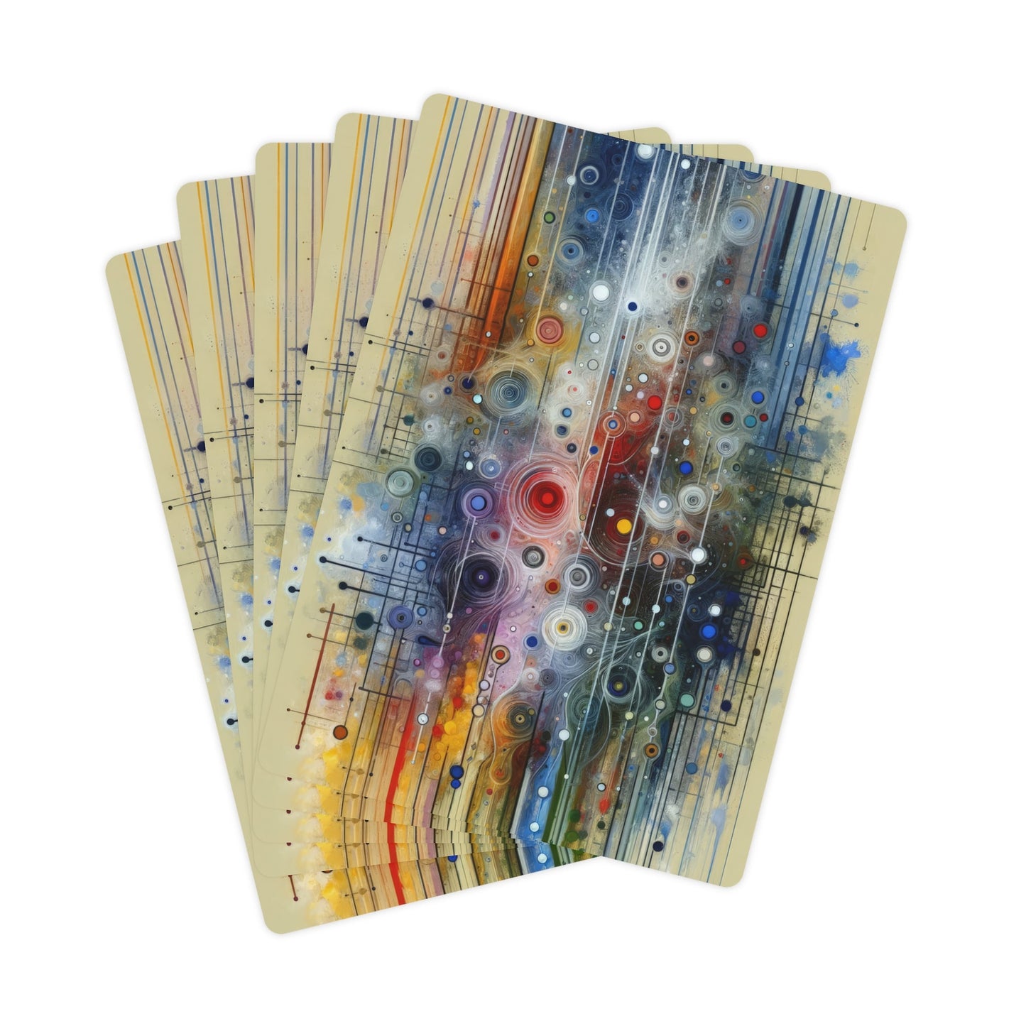 Awakenings Interconnectedness Tachism Poker Cards - ATUH.ART
