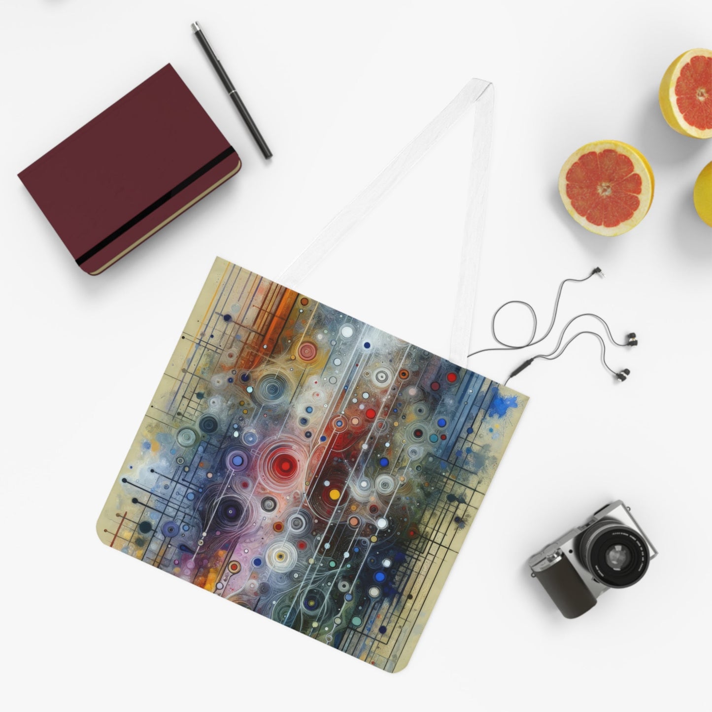 Awakenings Interconnectedness Tachism Shoulder Tote Bag (AOP) - ATUH.ART