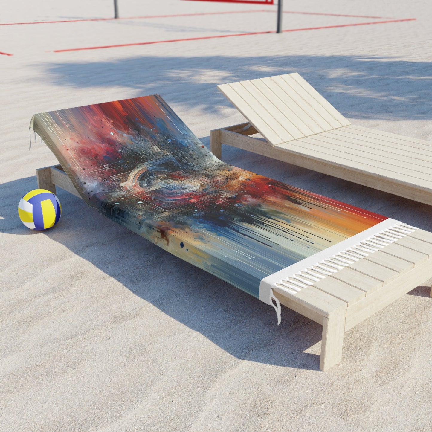 Awareness Algorithm Tachism Boho Beach Cloth - ATUH.ART