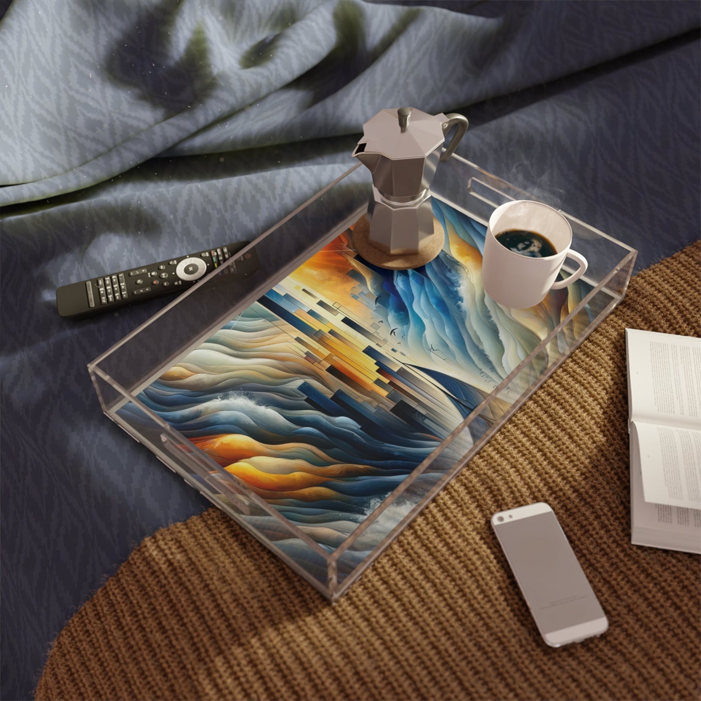 Beacon Sail Change Acrylic Serving Tray - ATUH.ART