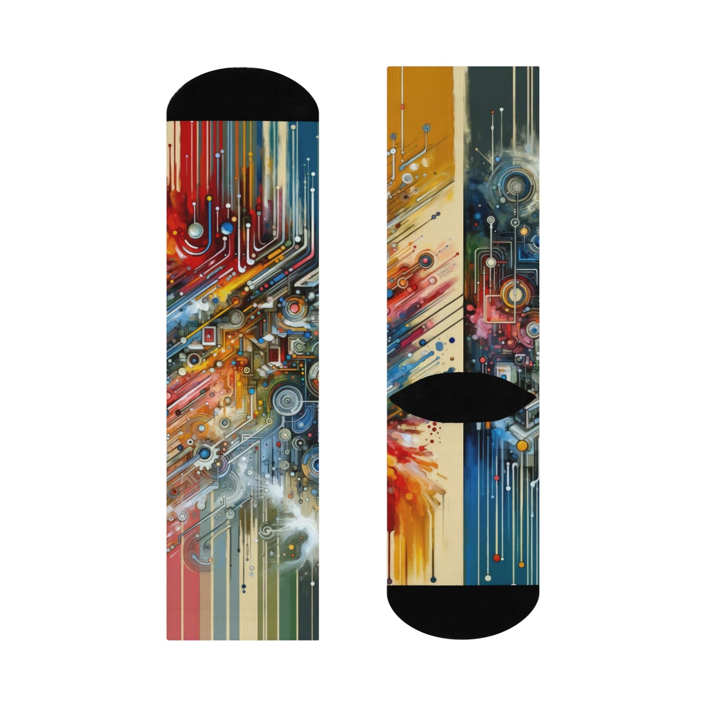 Beliefs Systems Intersection Cushioned Crew Socks - ATUH.ART