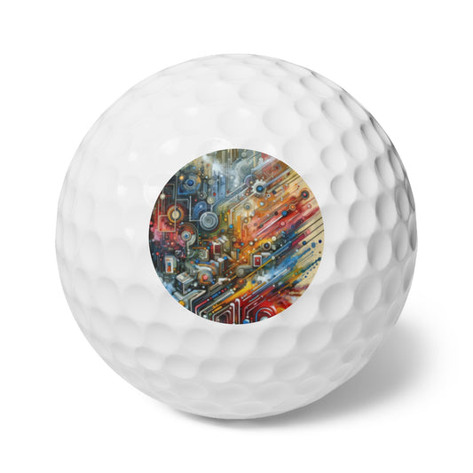 Beliefs Systems Intersection Golf Balls, 6pcs - ATUH.ART