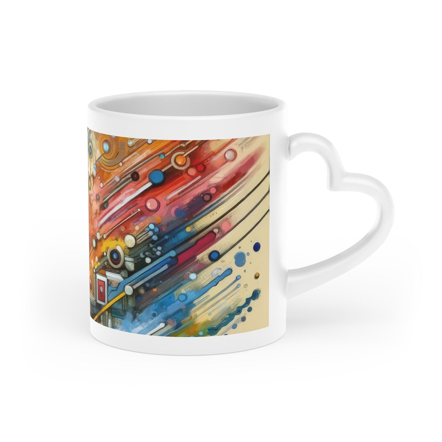 Beliefs Systems Intersection Heart-Shaped Mug - ATUH.ART