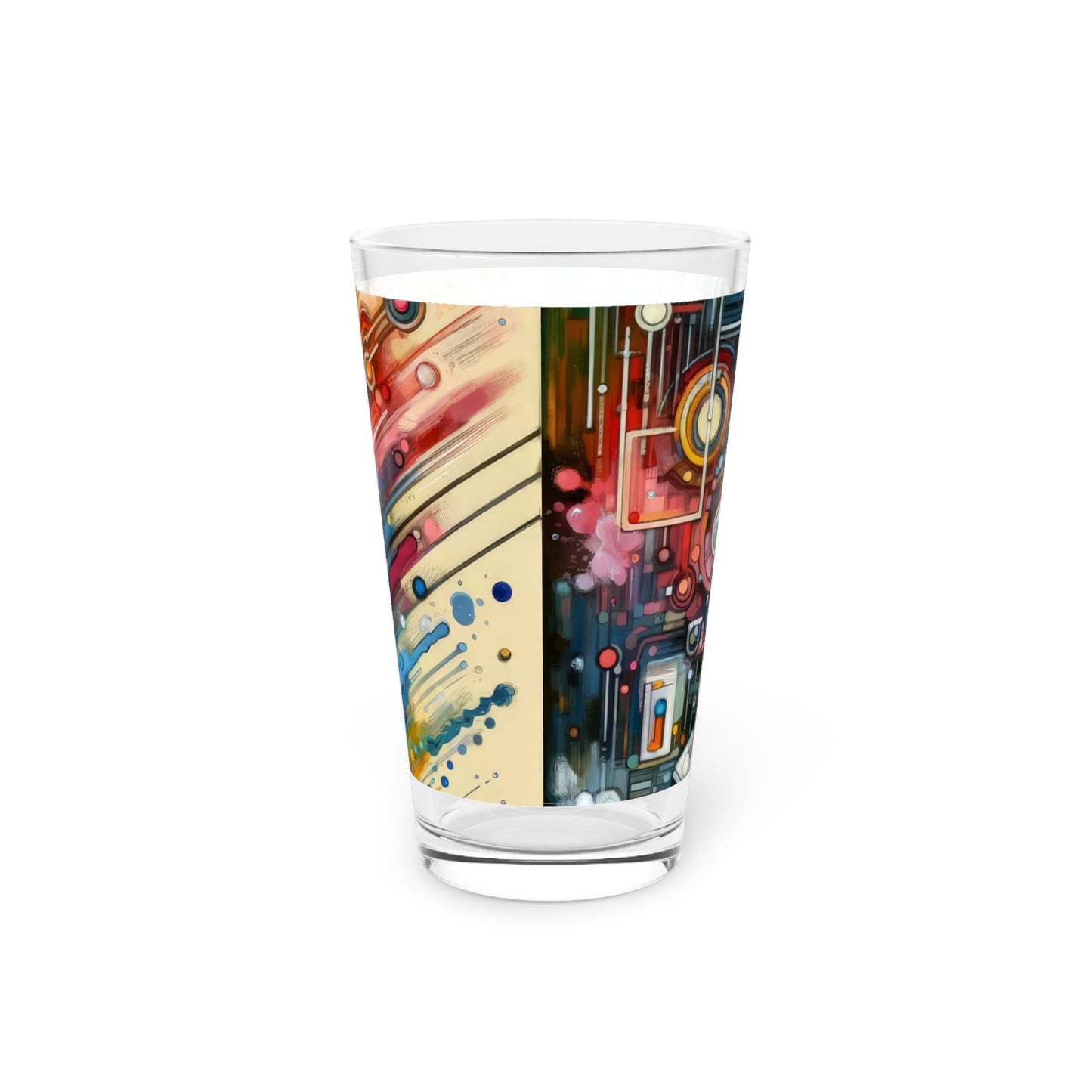 Beliefs Systems Intersection Pint Glass, 16oz - ATUH.ART