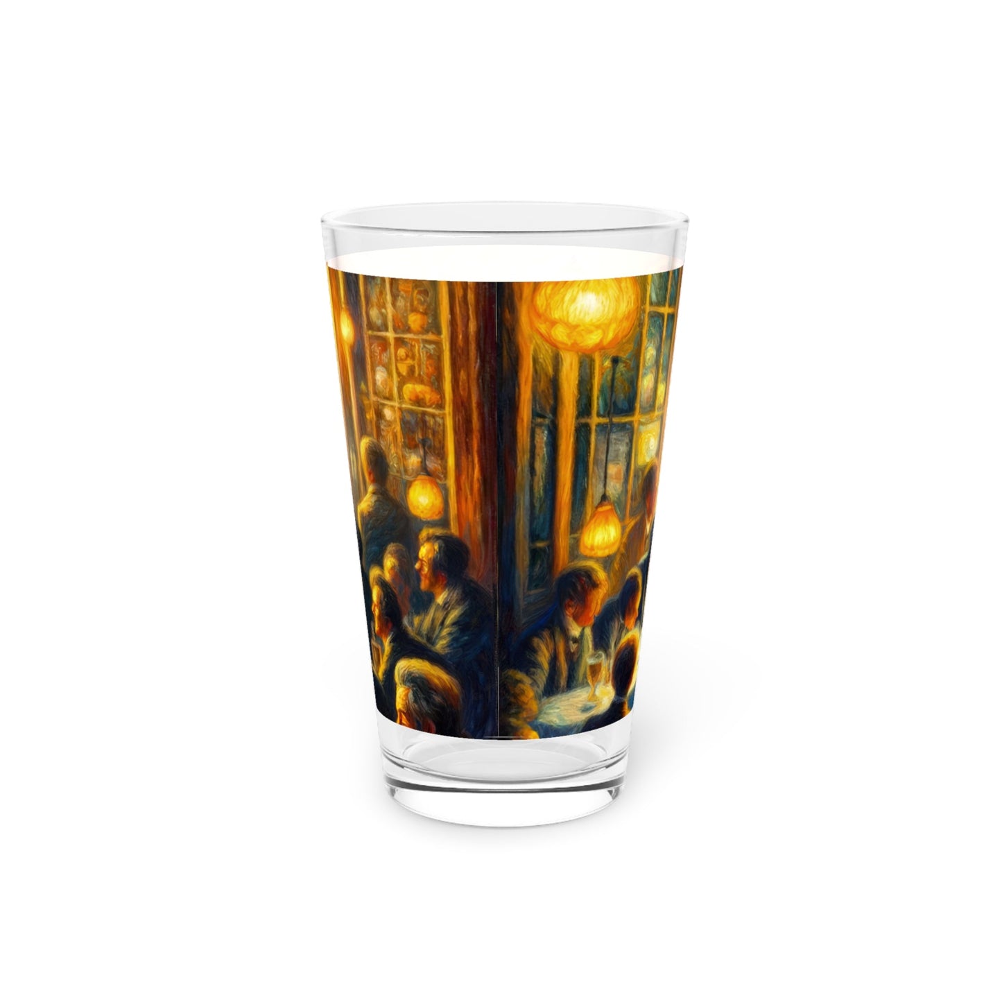 Bistro Emotive Entry Pint Glass, 16oz - ATUH.ART