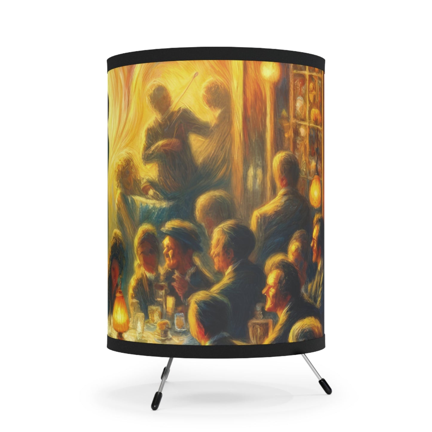 Bistro Emotive Entry Tripod Lamp with High-Res Printed Shade, US\CA plug - ATUH.ART