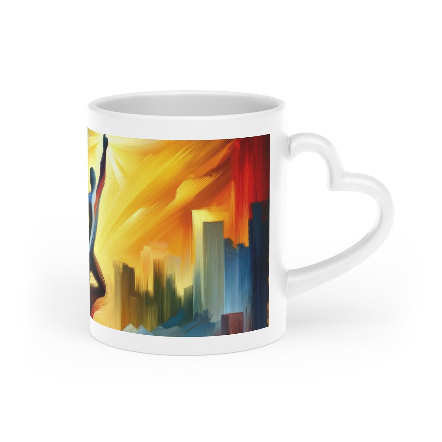 Boundless Dynamic Allegiance Heart-Shaped Mug - ATUH.ART