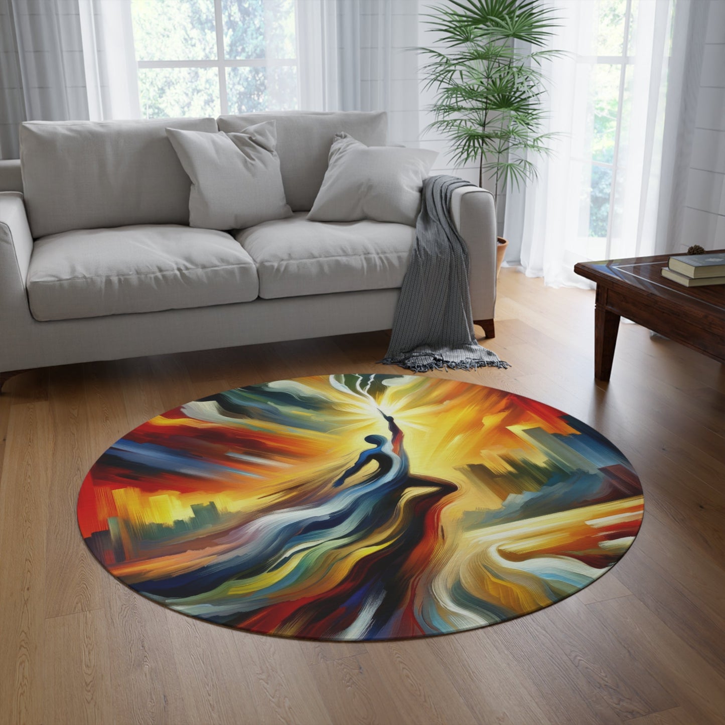 Boundless Dynamic Allegiance Round Rug - ATUH.ART