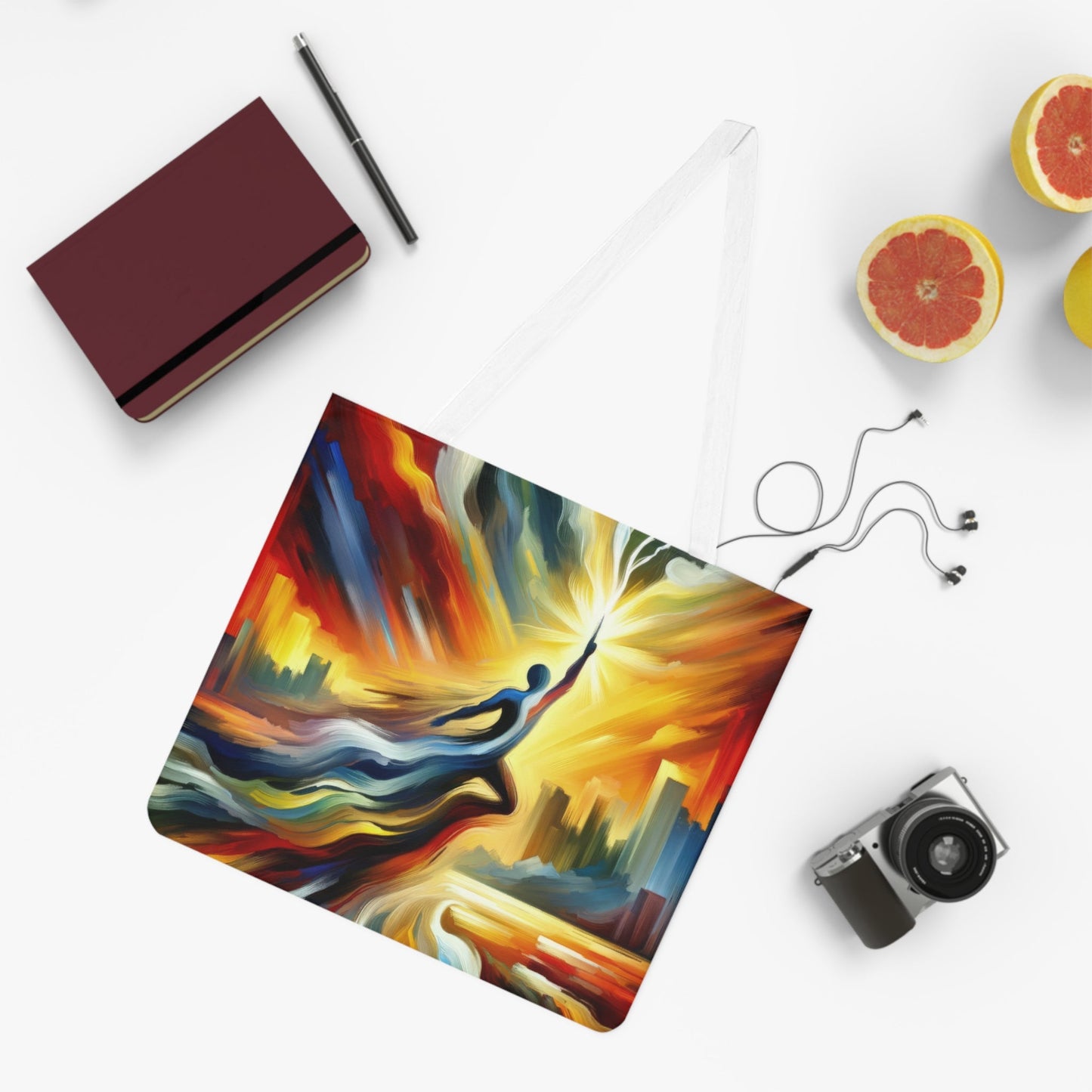 Boundless Dynamic Allegiance Shoulder Tote Bag (AOP) - ATUH.ART