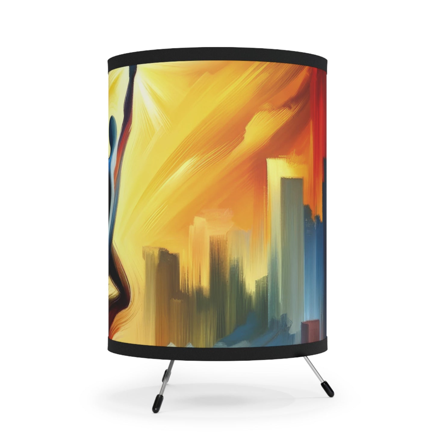 Boundless Dynamic Allegiance Tripod Lamp with High-Res Printed Shade, US\CA plug - ATUH.ART