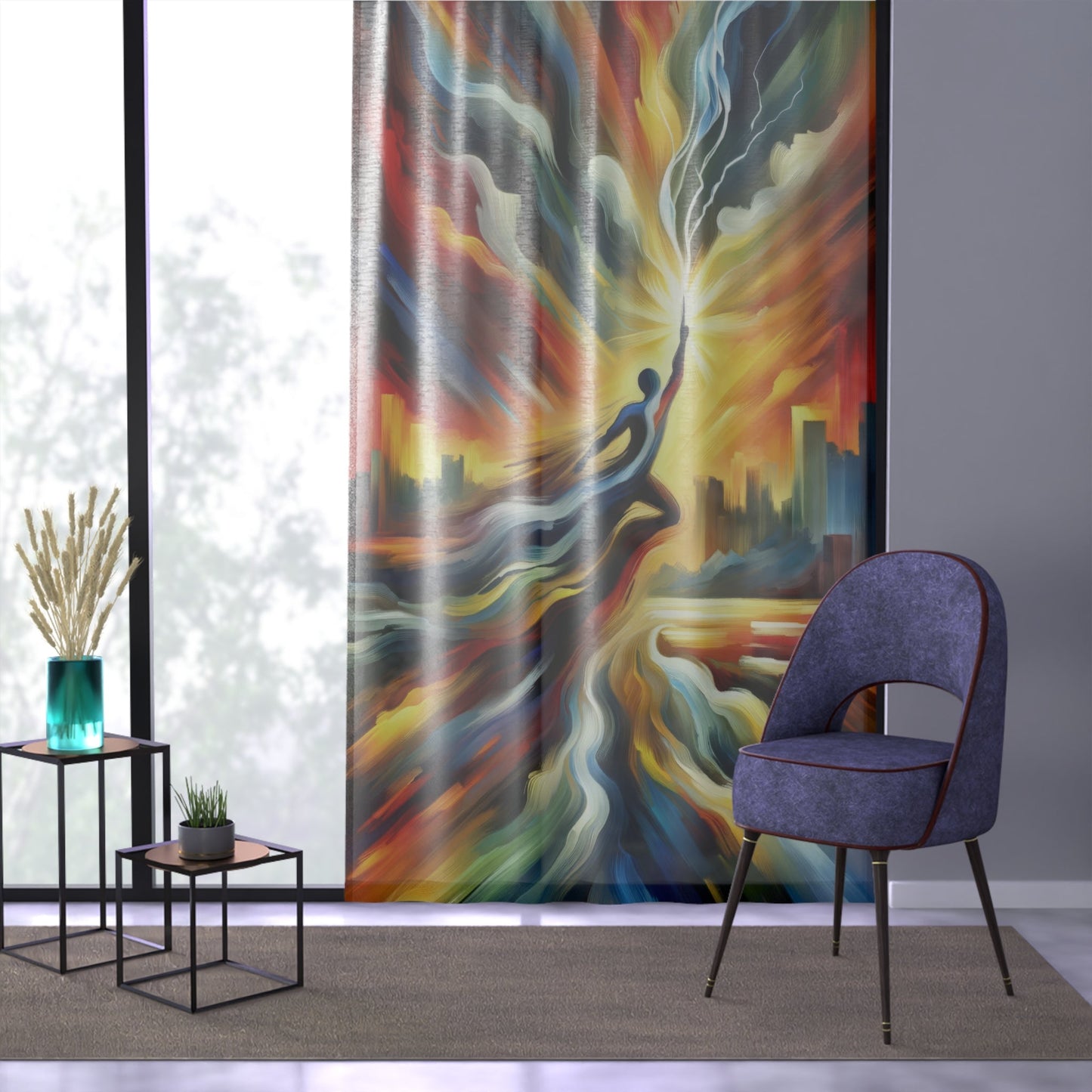 Boundless Dynamic Allegiance Window Curtain - ATUH.ART