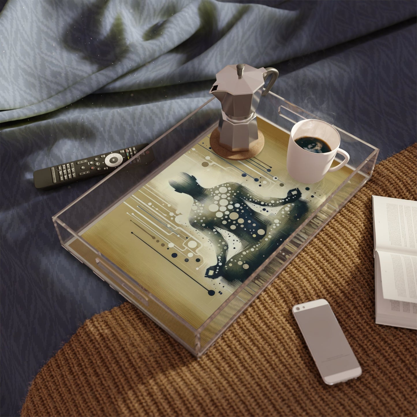 Breath Essence Beginning Acrylic Serving Tray - ATUH.ART