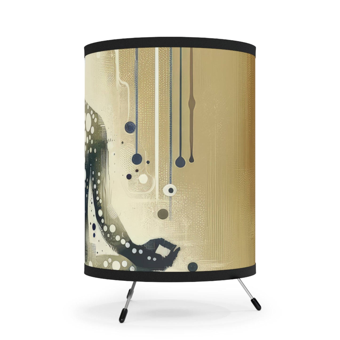 Breath Essence Beginning Tripod Lamp with High-Res Printed Shade, US\CA plug - ATUH.ART
