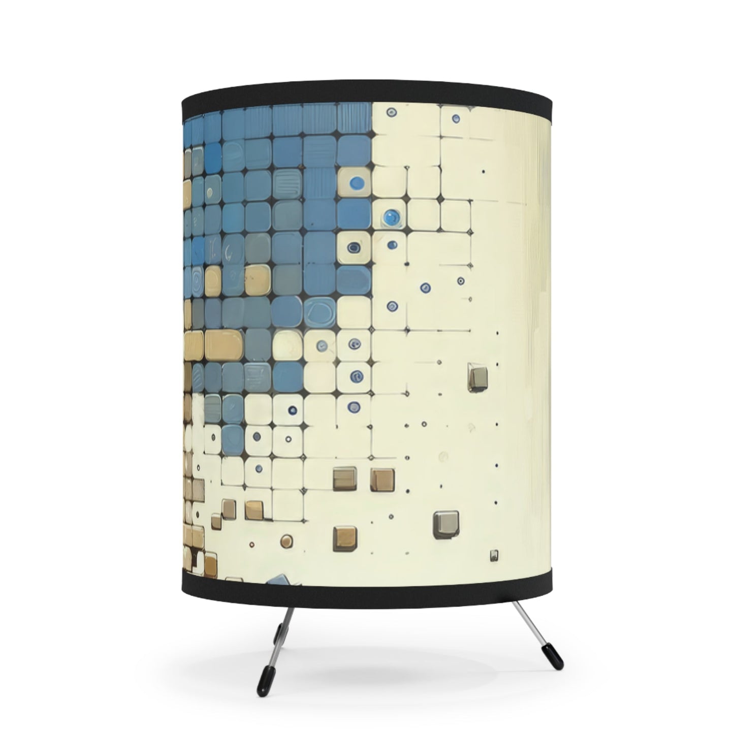 Change Tachism Everyday Tripod Lamp with High-Res Printed Shade, US\CA plug - ATUH.ART