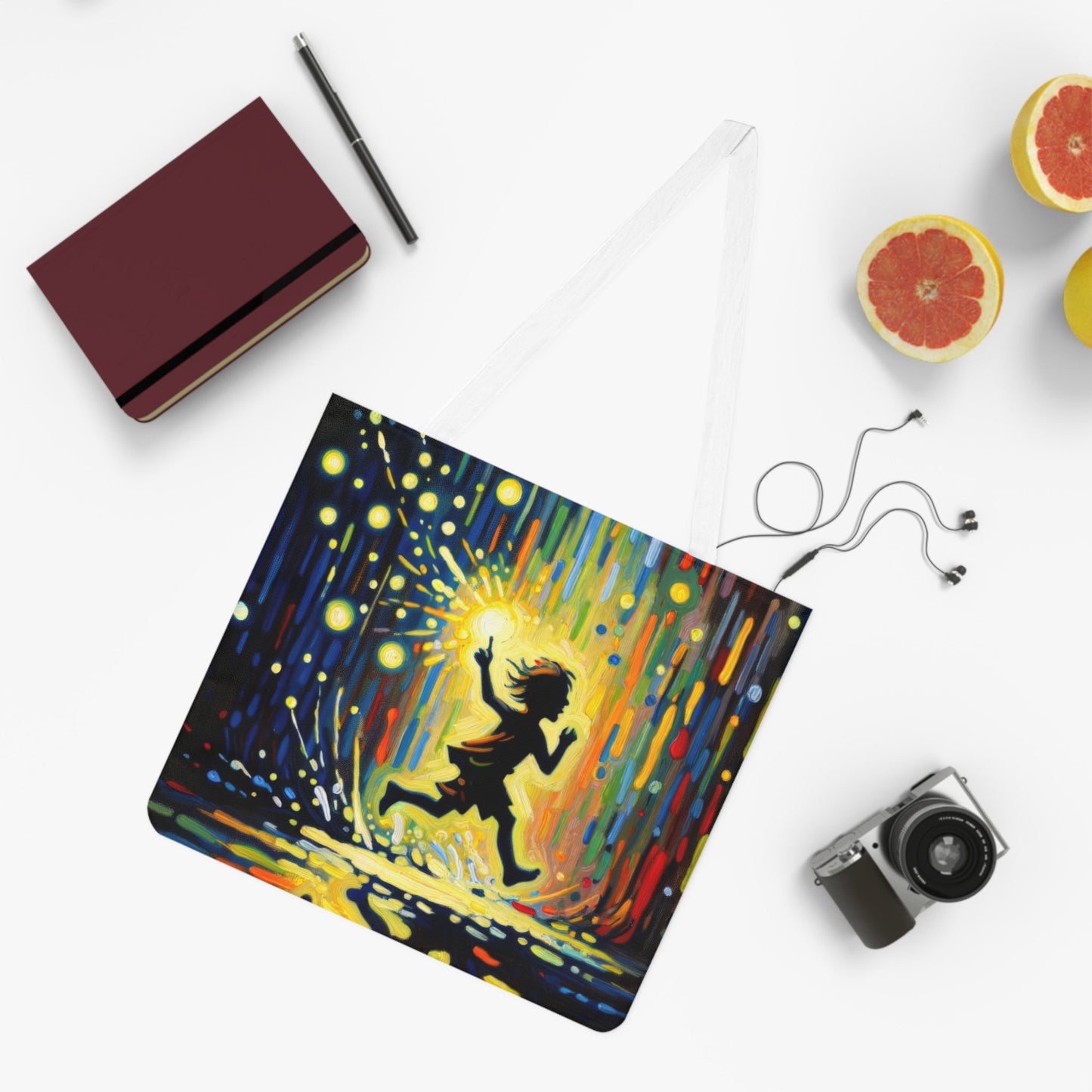 Child Firefly Chase Shoulder Tote Bag (AOP) - ATUH.ART