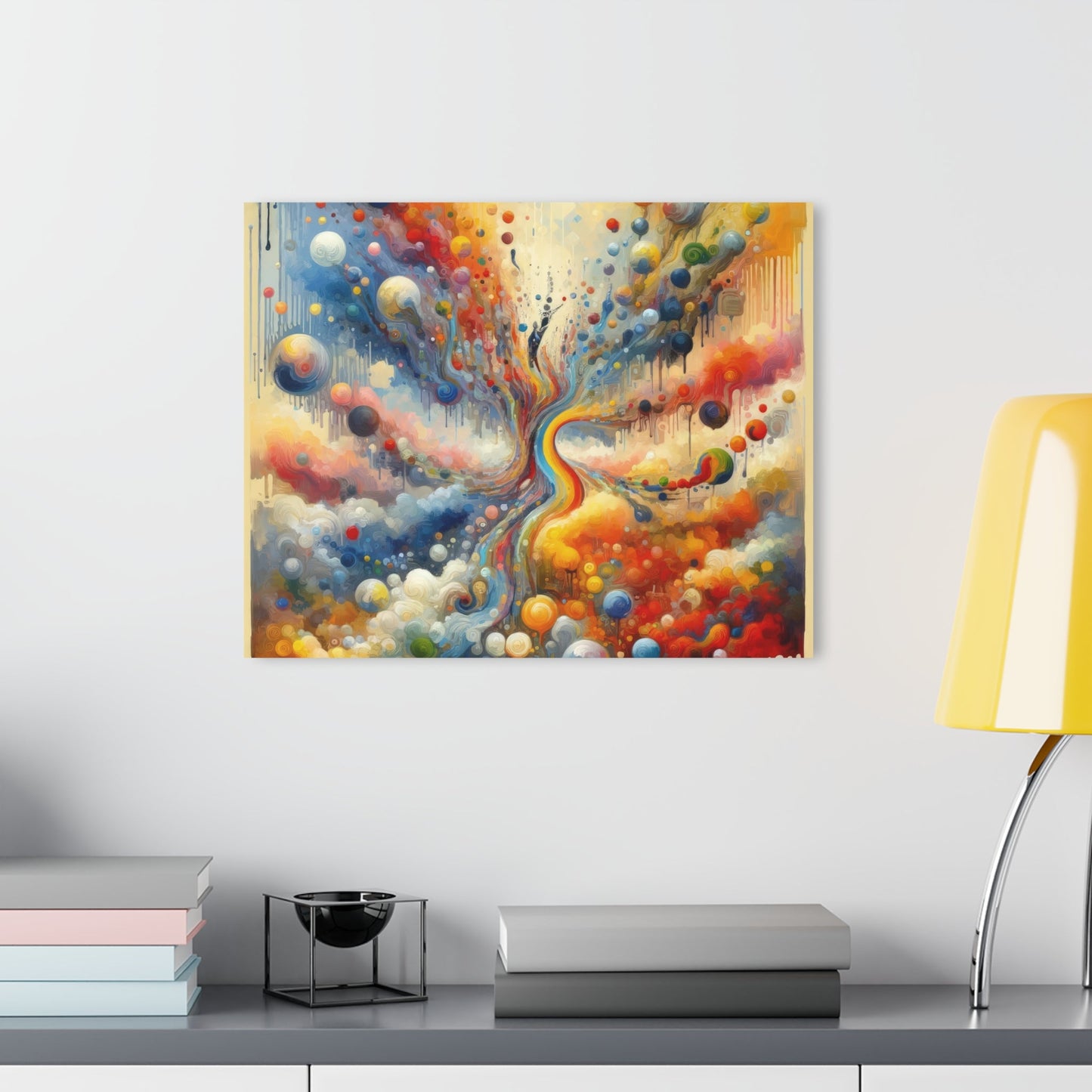 Choices Tachism Canvas Acrylic Prints (French Cleat Hanging) - ATUH.ART