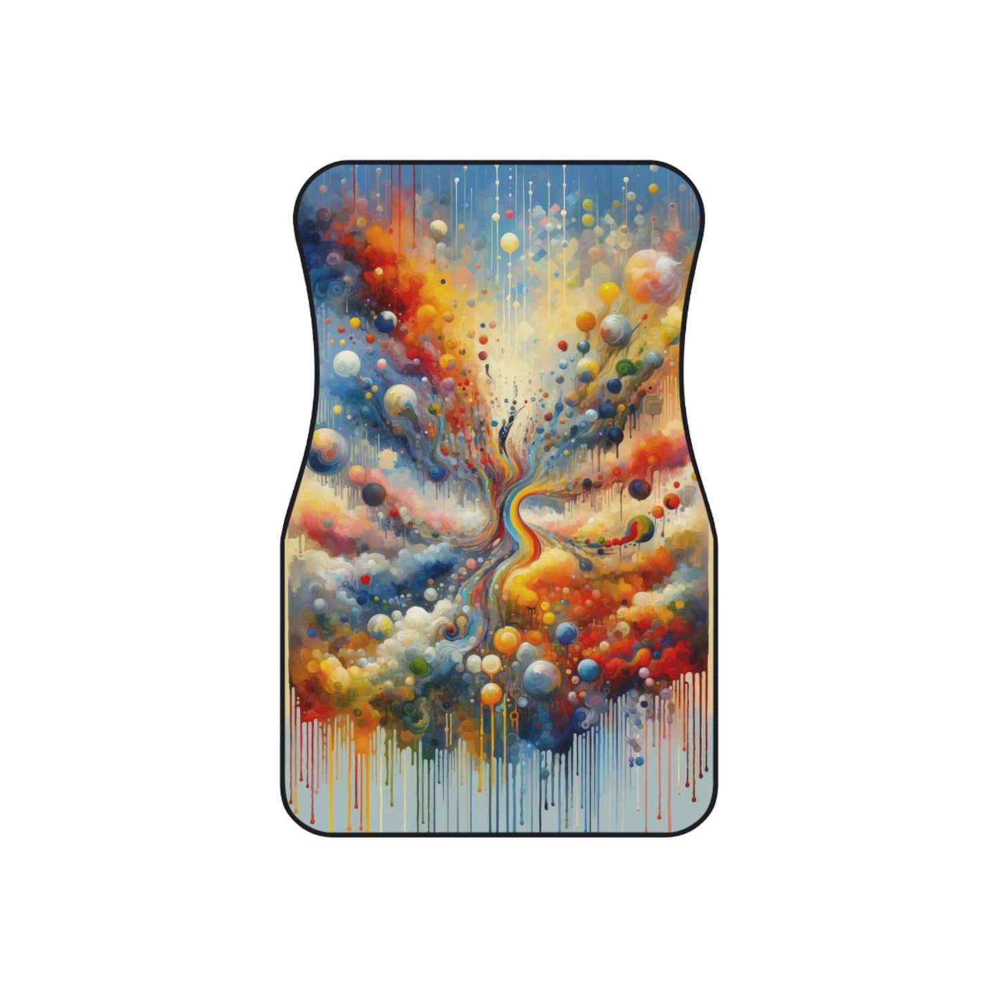 Choices Tachism Canvas Car Mats (2x Front) - ATUH.ART