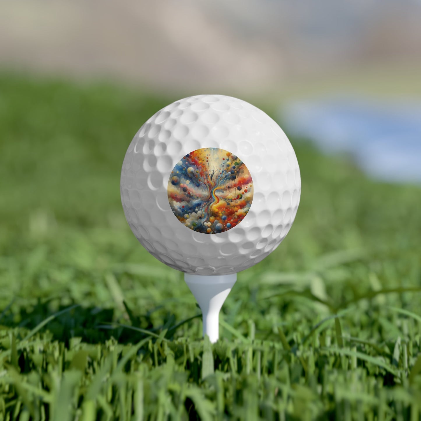 Choices Tachism Canvas Golf Balls, 6pcs - ATUH.ART