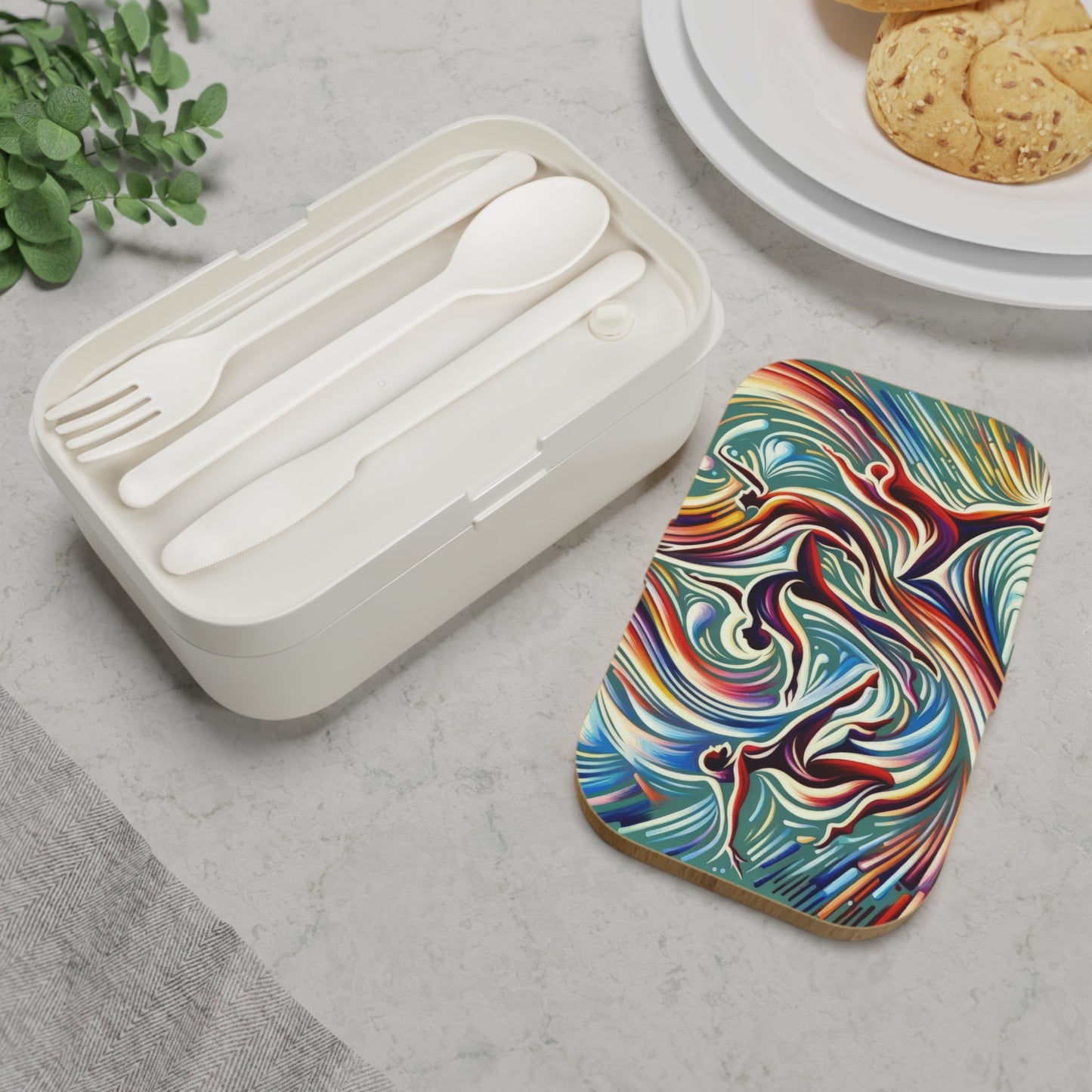 Choreographic Mindful Tachism Bento Lunch Box - ATUH.ART