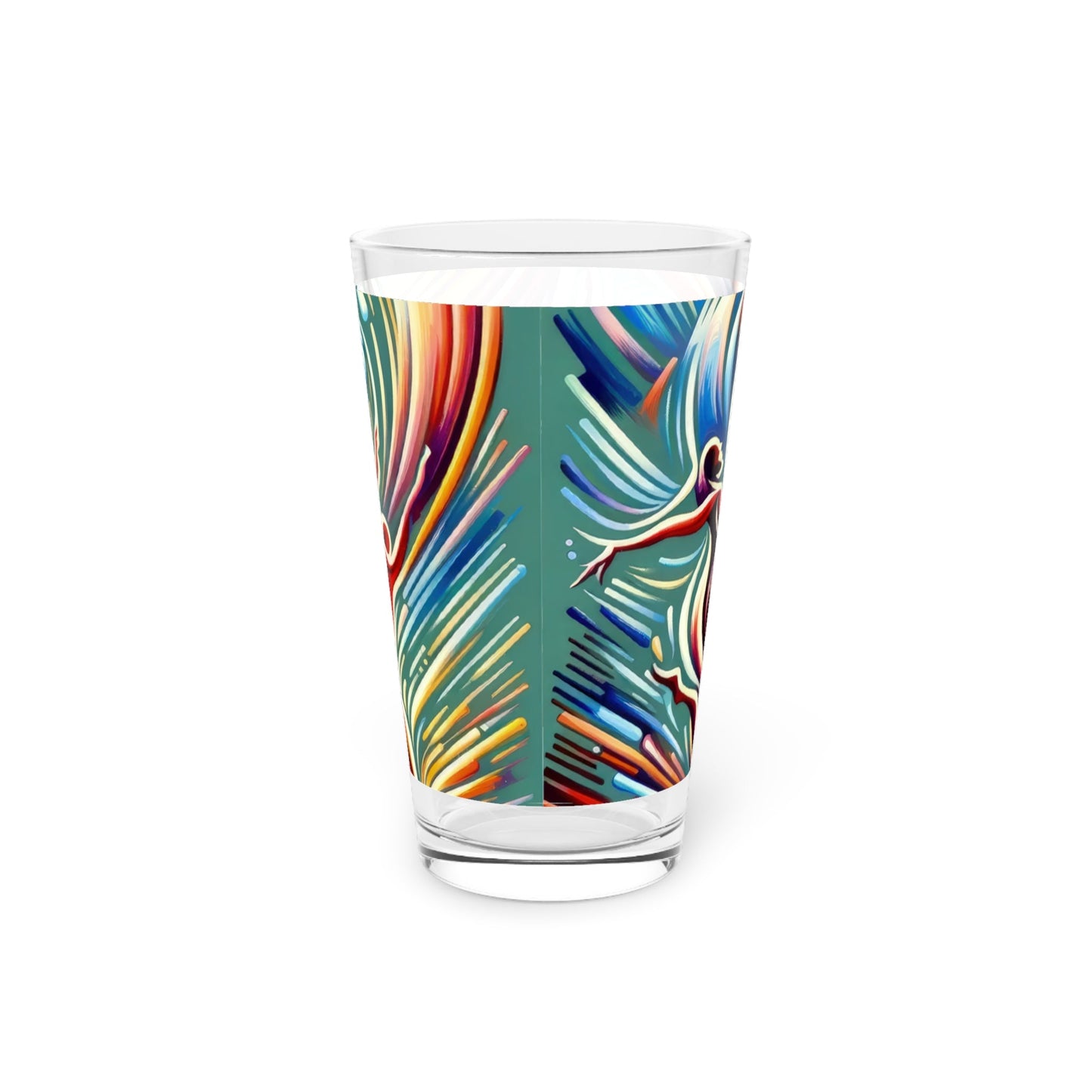Choreographic Mindful Tachism Pint Glass, 16oz - ATUH.ART