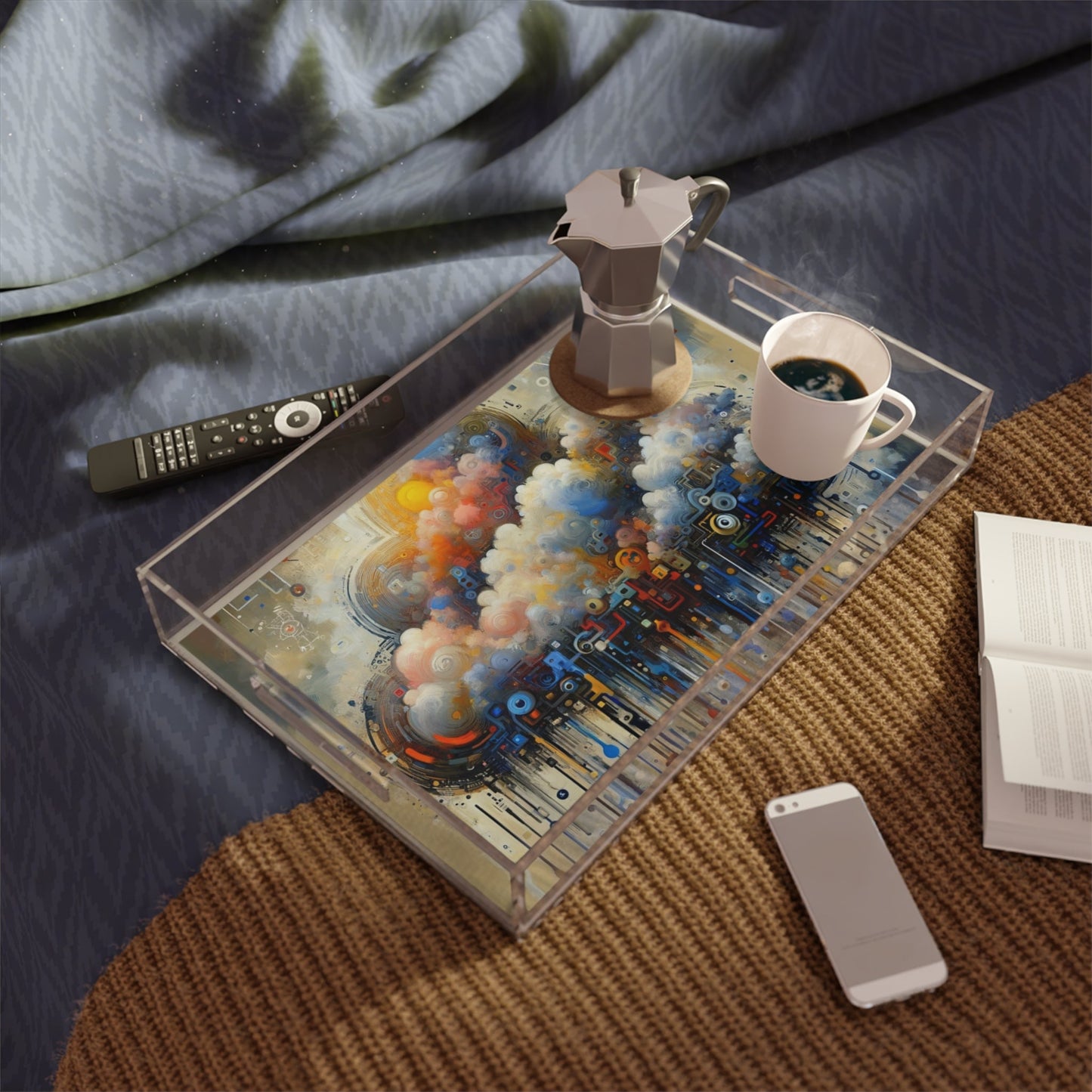 Cloud Community Crafting Acrylic Serving Tray - ATUH.ART