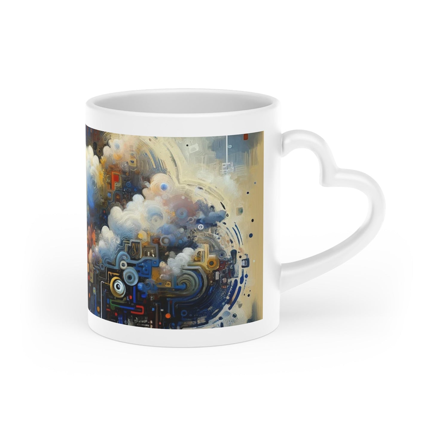 Cloud Community Crafting Heart-Shaped Mug - ATUH.ART