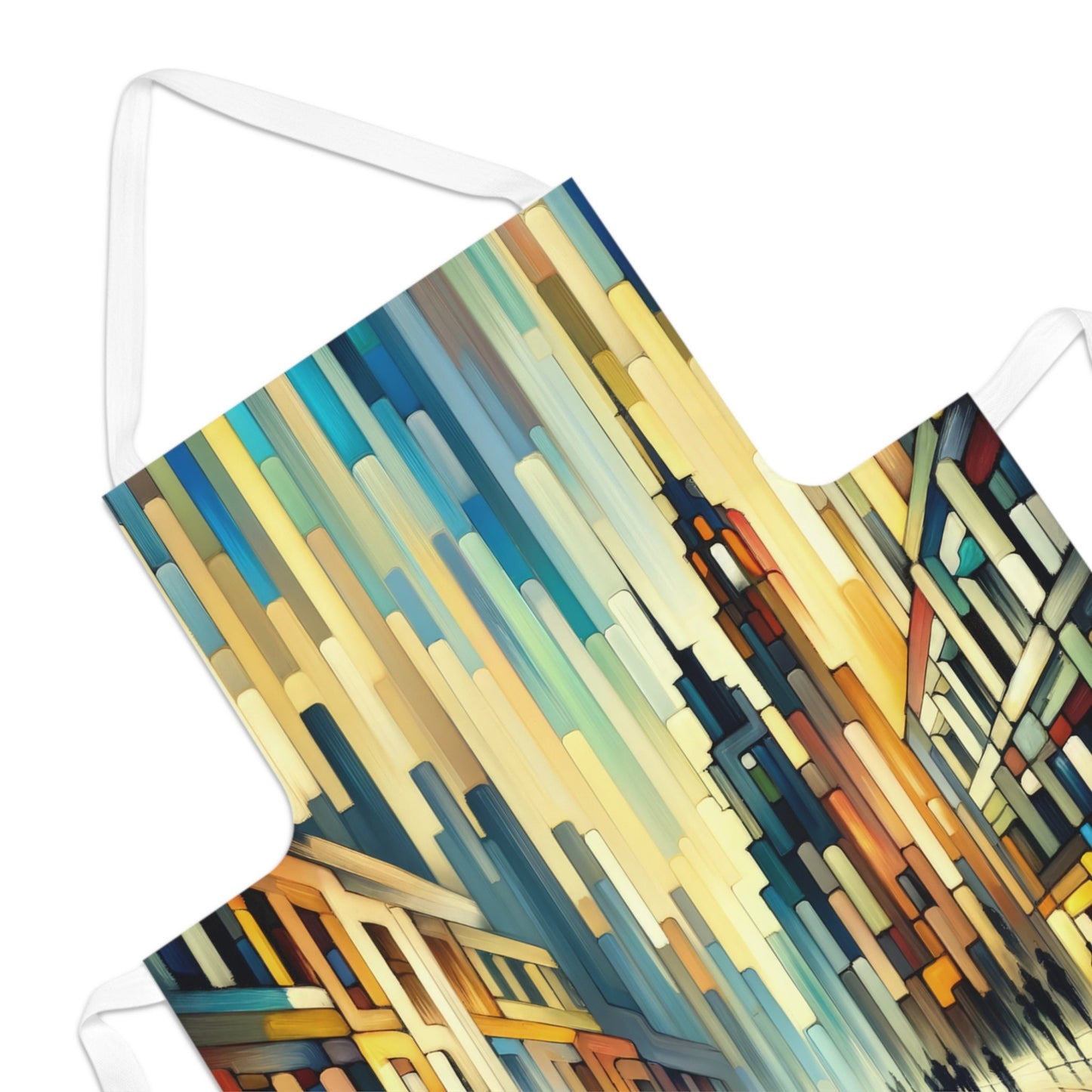 Cobbled Rhythm Heartbeat Adult Apron (AOP) - ATUH.ART