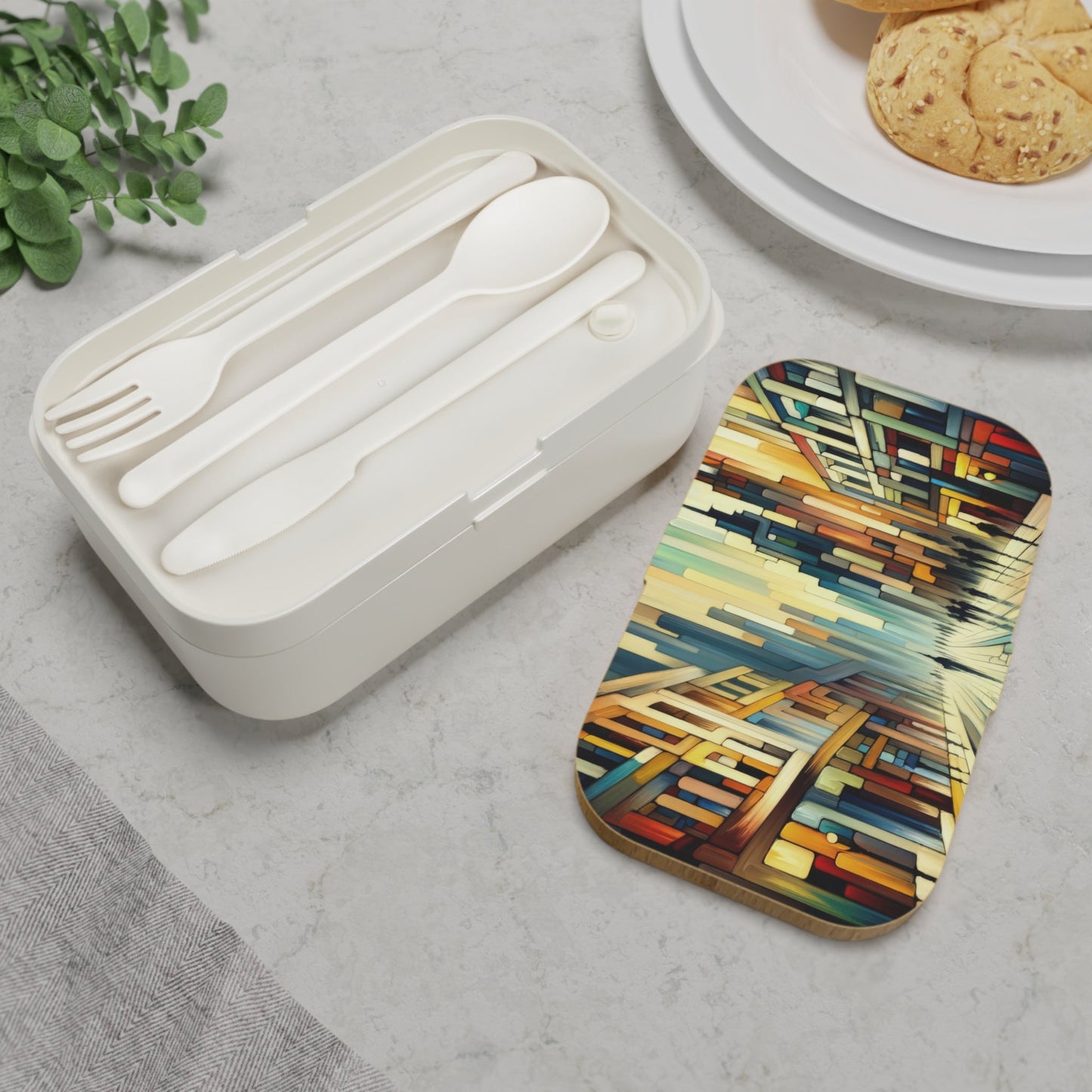 Cobbled Rhythm Heartbeat Bento Lunch Box - ATUH.ART