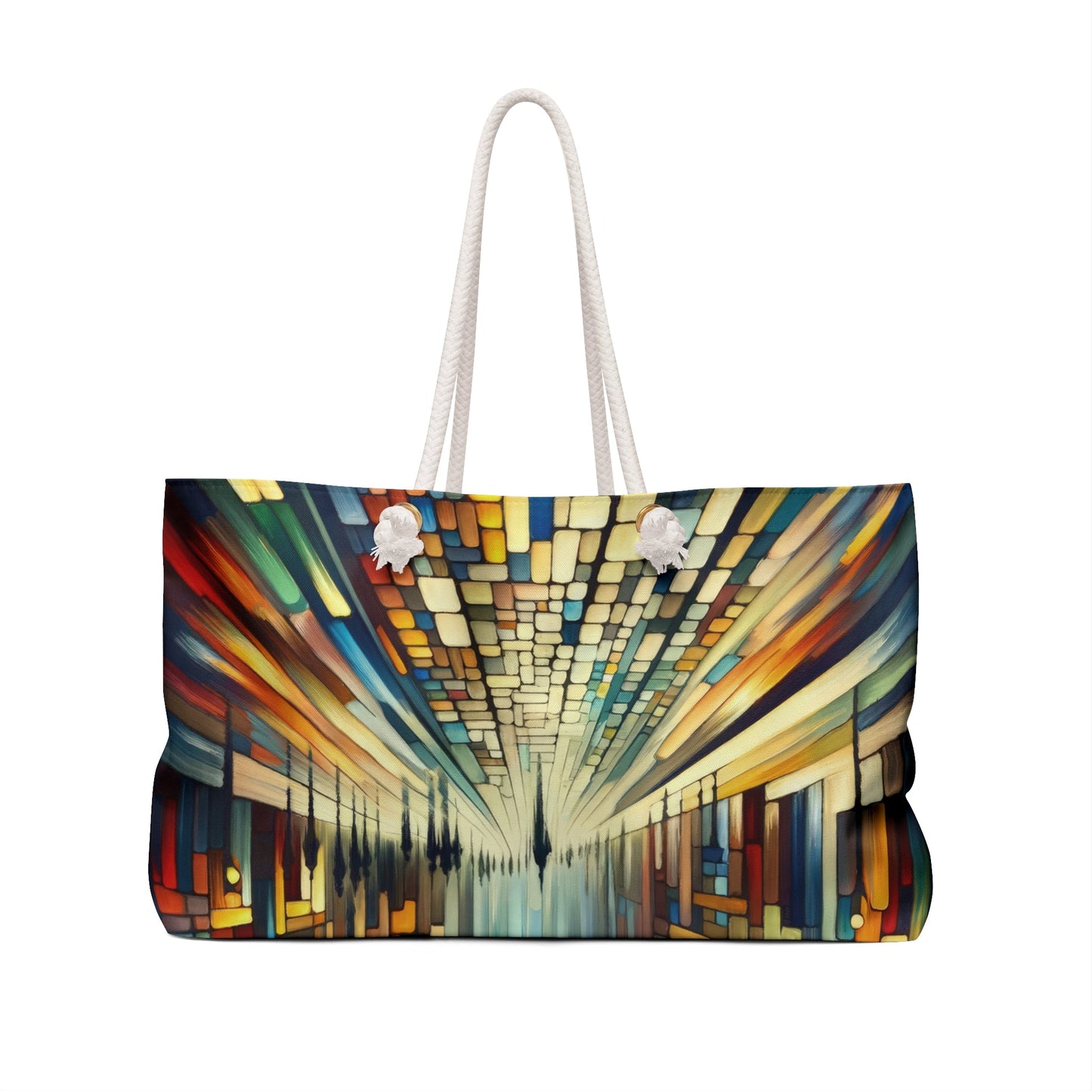 Cobbled Rhythm Heartbeat Weekender Bag - ATUH.ART