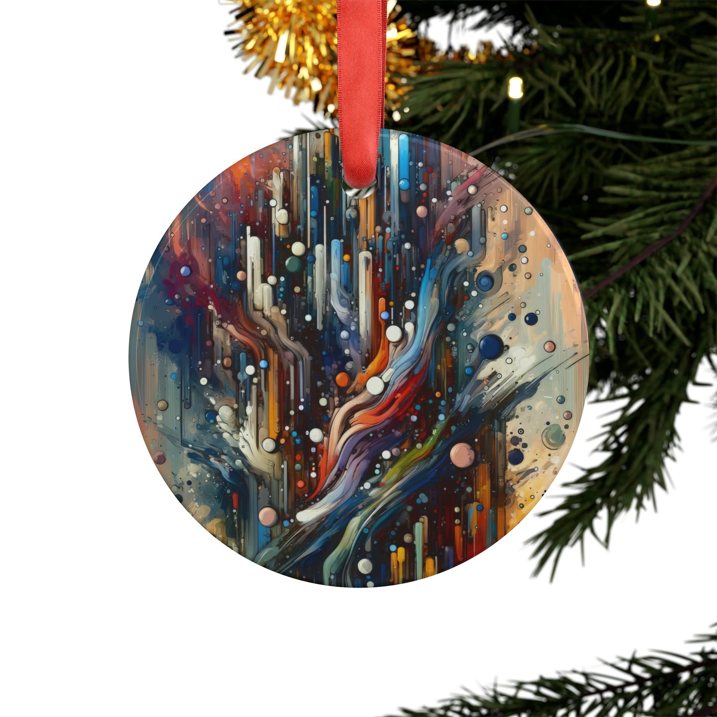 Coherent Change Visualization Acrylic Ornament with Ribbon - ATUH.ART