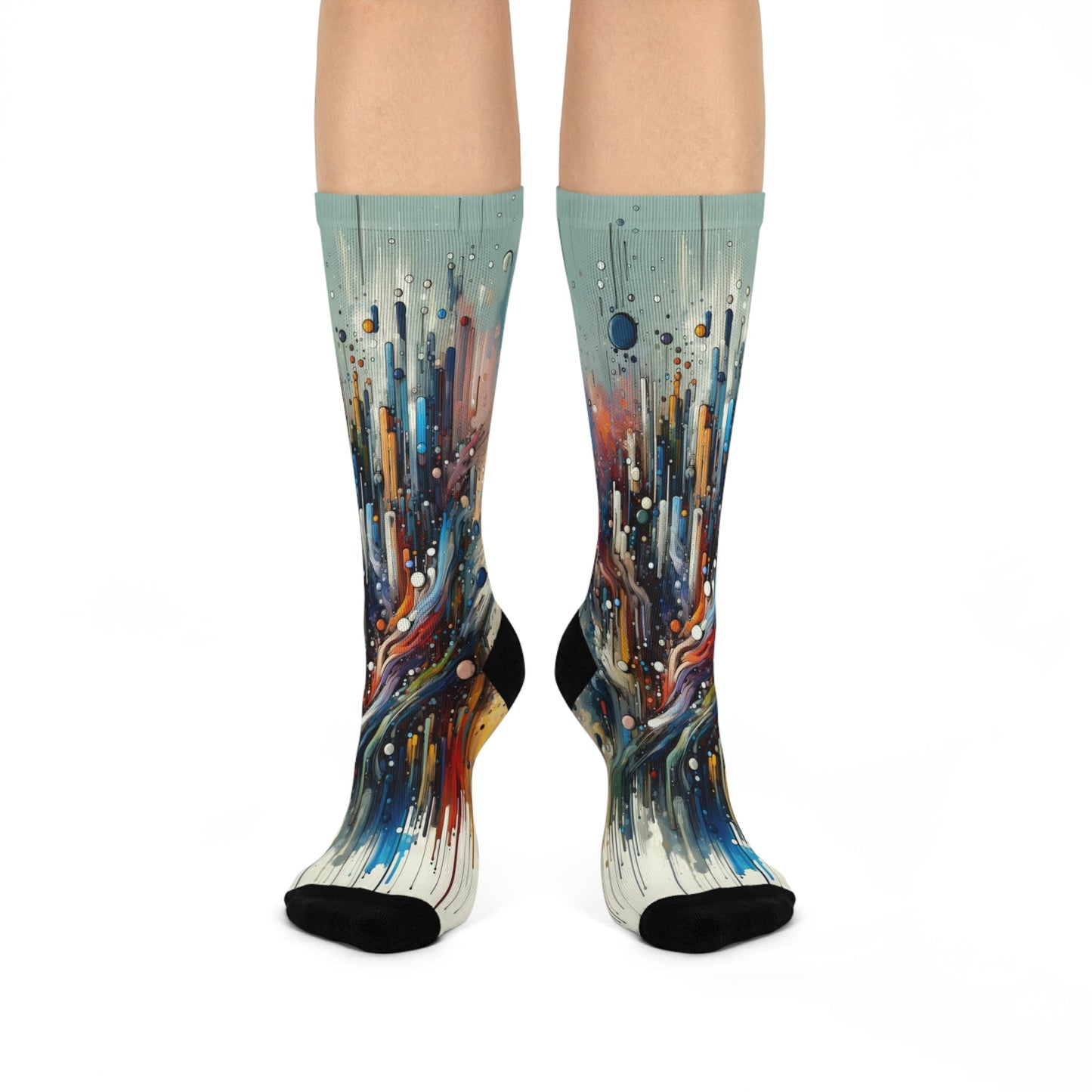 Coherent Change Visualization Cushioned Crew Socks - ATUH.ART