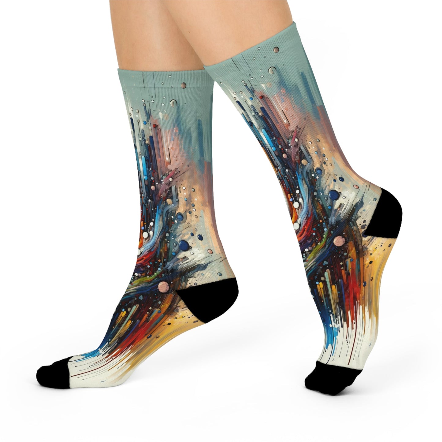 Coherent Change Visualization Cushioned Crew Socks - ATUH.ART