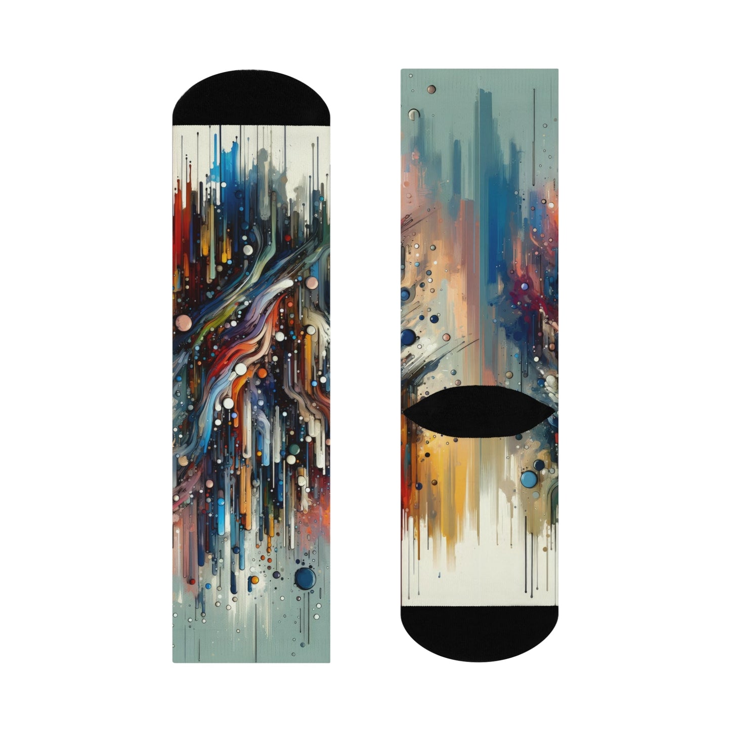 Coherent Change Visualization Cushioned Crew Socks - ATUH.ART