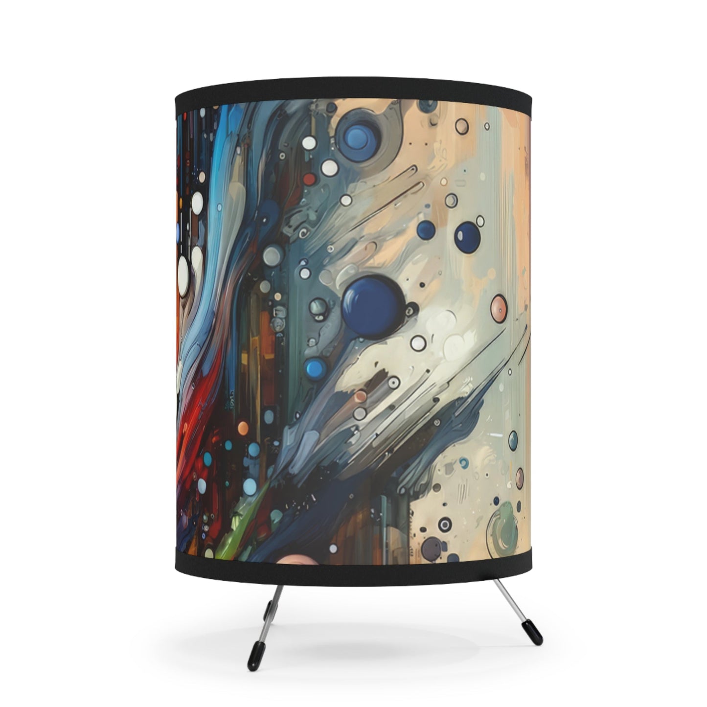 Coherent Change Visualization Tripod Lamp with High-Res Printed Shade, US\CA plug - ATUH.ART