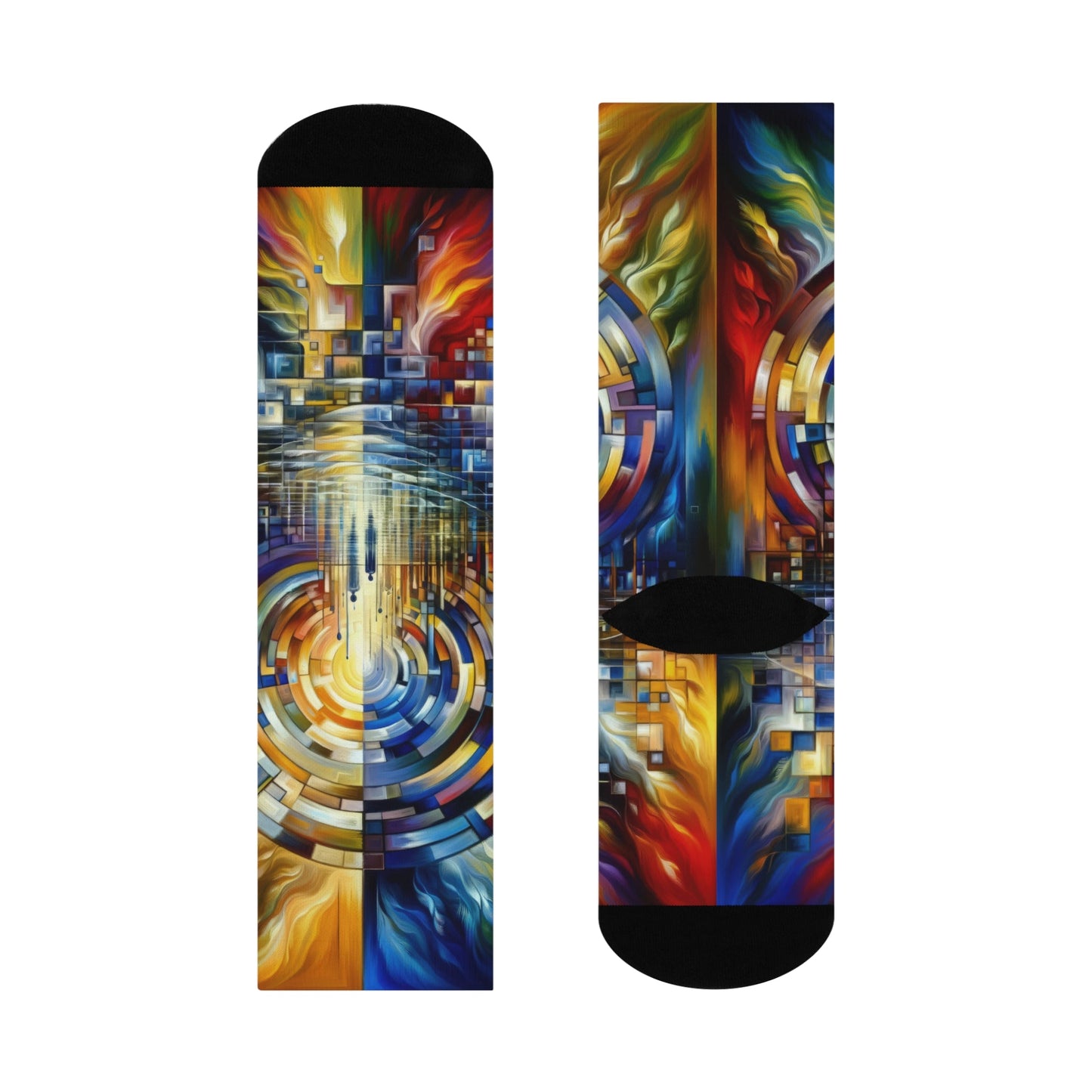 Collective Gesture Echelons Cushioned Crew Socks - ATUH.ART