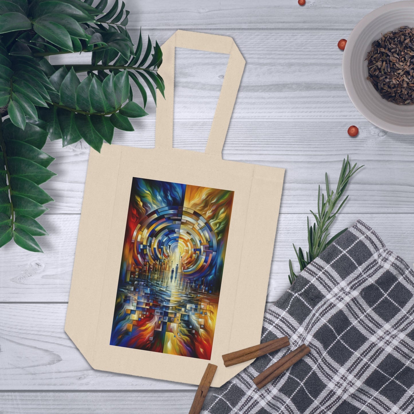 Collective Gesture Echelons Double Wine Tote Bag - ATUH.ART