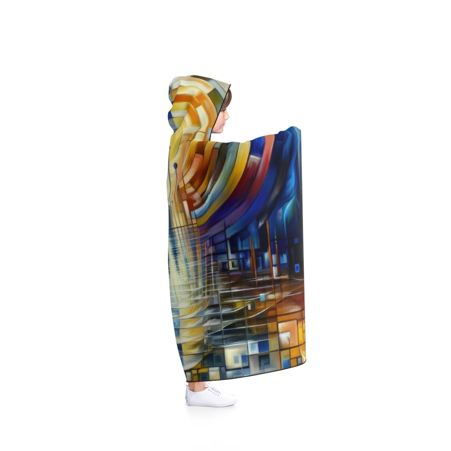 Collective Gesture Echelons Hooded Blanket - ATUH.ART