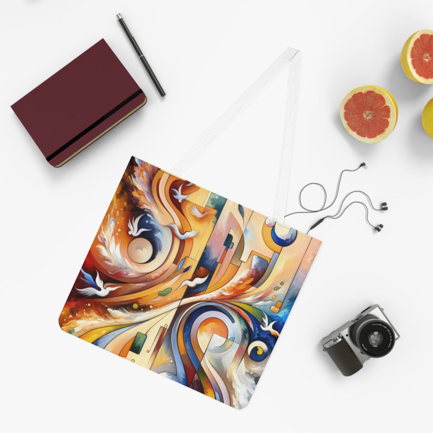 Companionable Lightness Journey Shoulder Tote Bag (AOP) - ATUH.ART